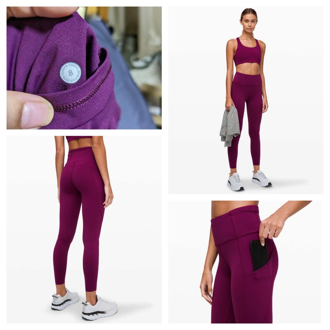 8] Lululemon Fast and Free Tight II 25 *Non-Reflective Nulux Marvel,  Women's Fashion, Activewear on Carousell