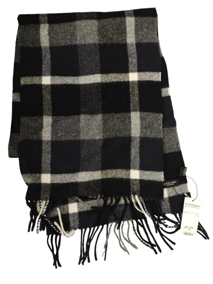 全新日本直送] Black Label Crestbridge 羊毛頸巾(日本製), 名牌, 飾物