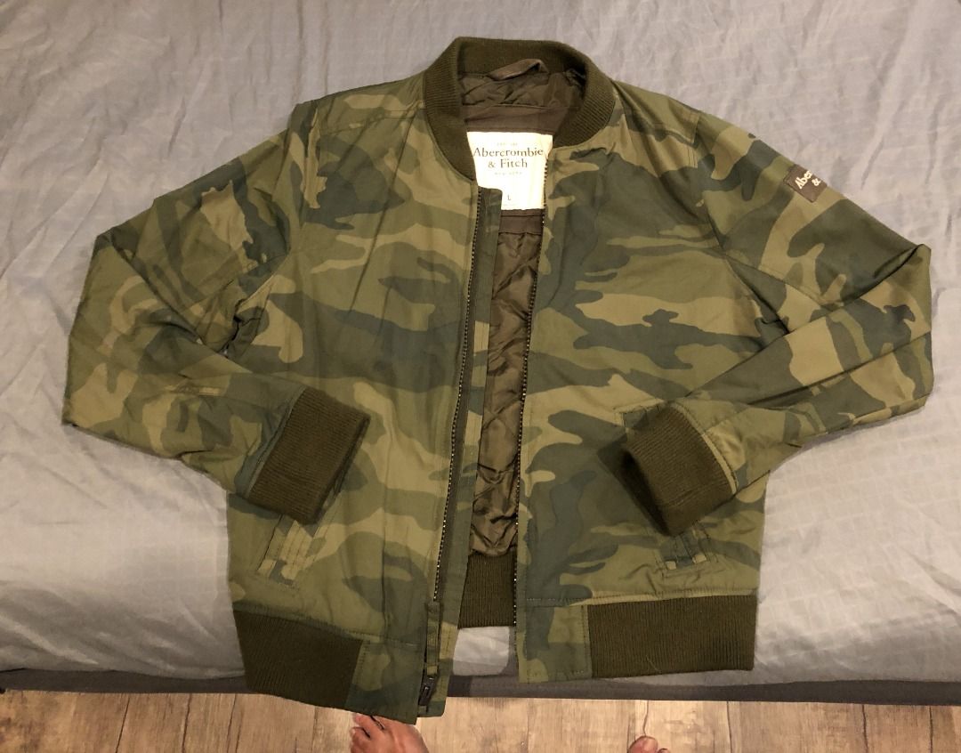 abercrombie & fitch camo jacket