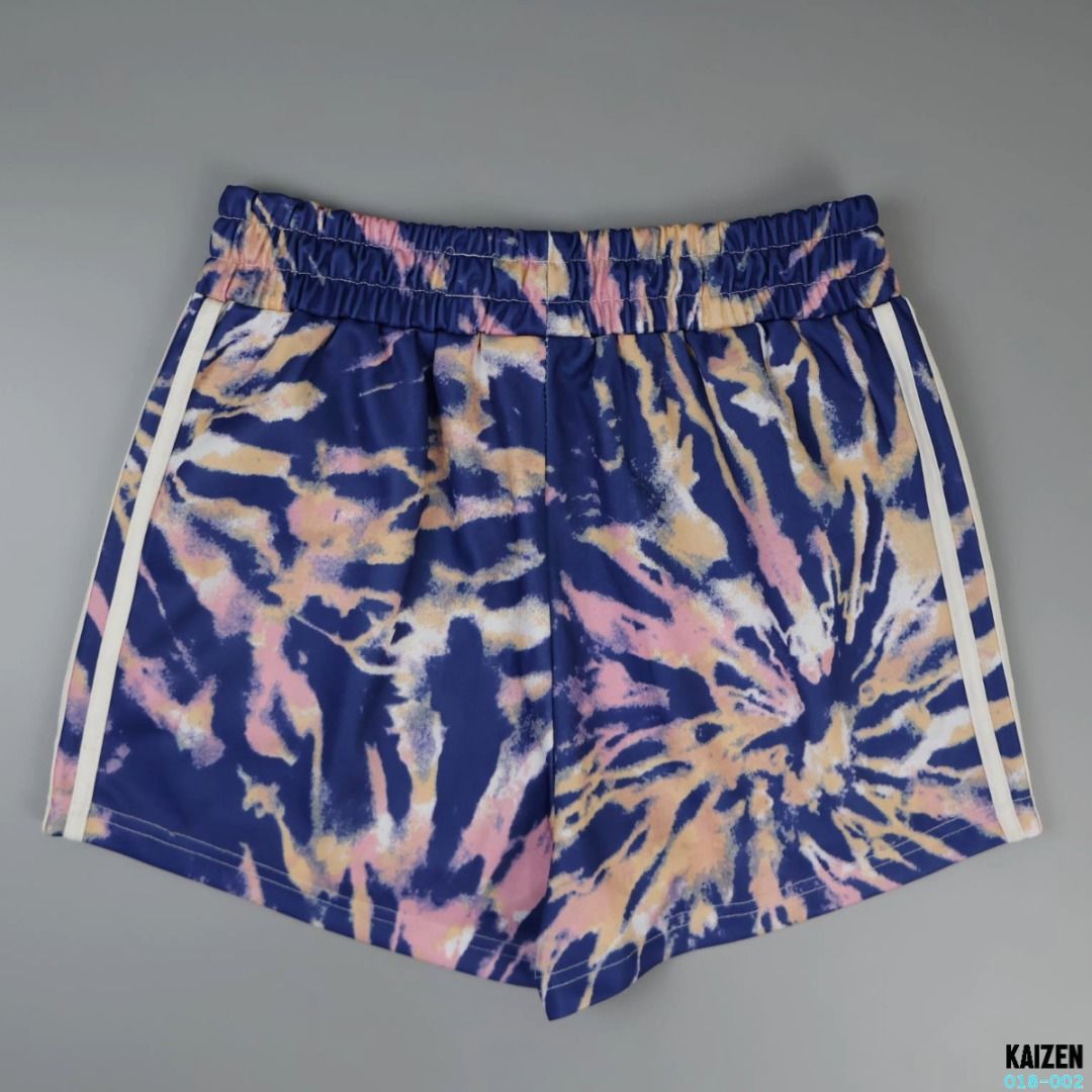 ADIDAS TYE DYE STRIPES SHORTS Women s Fashion Bottoms Shorts