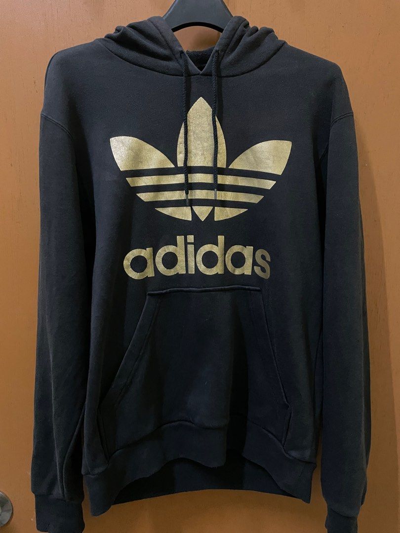 Adidas gold trefoil hoodie shop