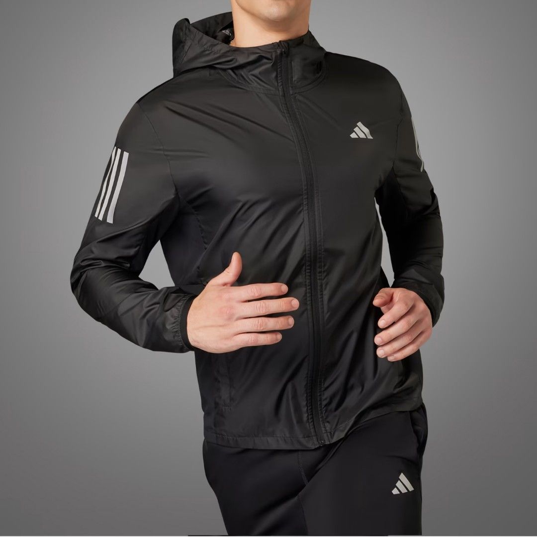 Adidas Own The Run Slim Fit Sporty Windbreaker Jacket