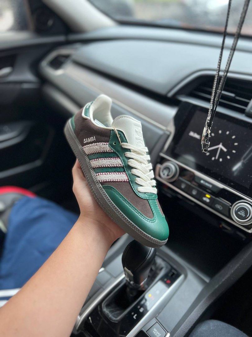 adidas gazelle silver green womens NOTITLE X SAMBA 'GREEN' – Blouherry