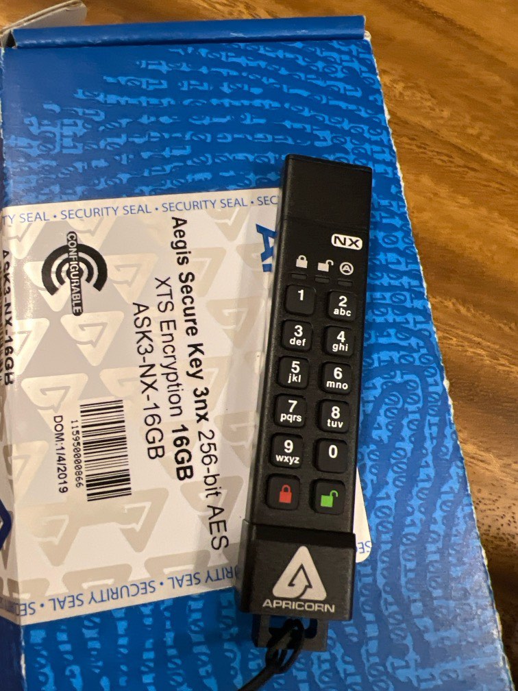 How Much Is A Aegis Security Key Under $35 Aegis Secure Key 3nx 256-bit AES, Computers & Tech, Parts & Accessories