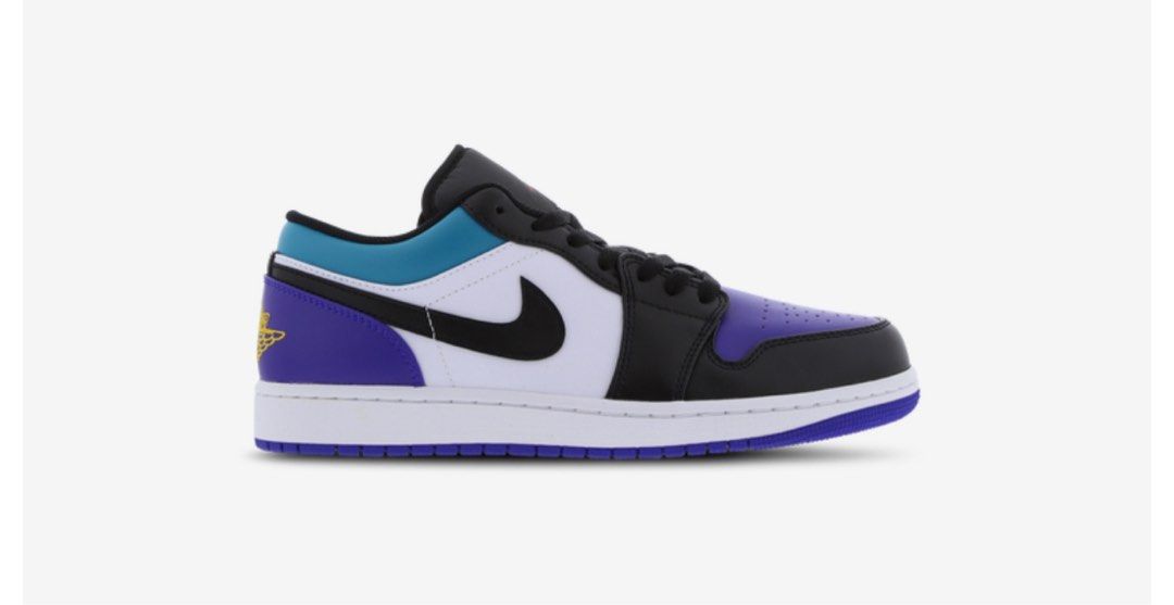 jordan 1 low white black purple