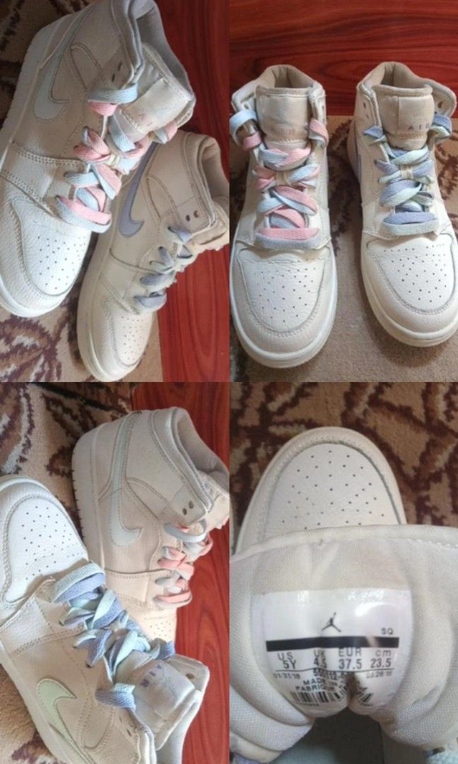 AIR JORDAN 1 MID GG PHANTOM MULTICOLOR SWOOSH Fesyen Pria Sepatu Sneakers di Carousell