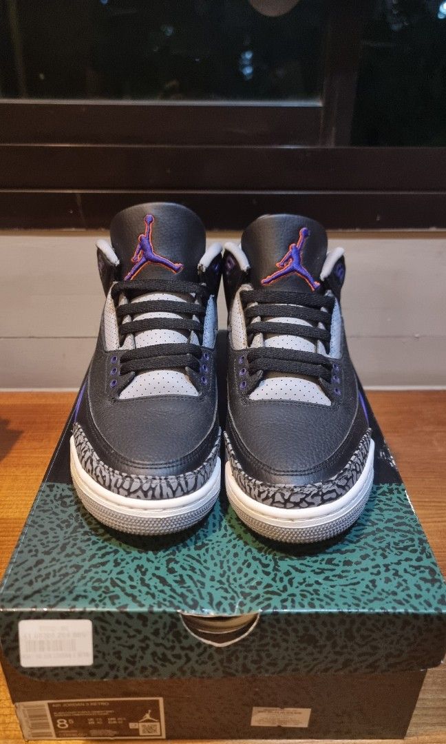 Purple cheap jordan 3