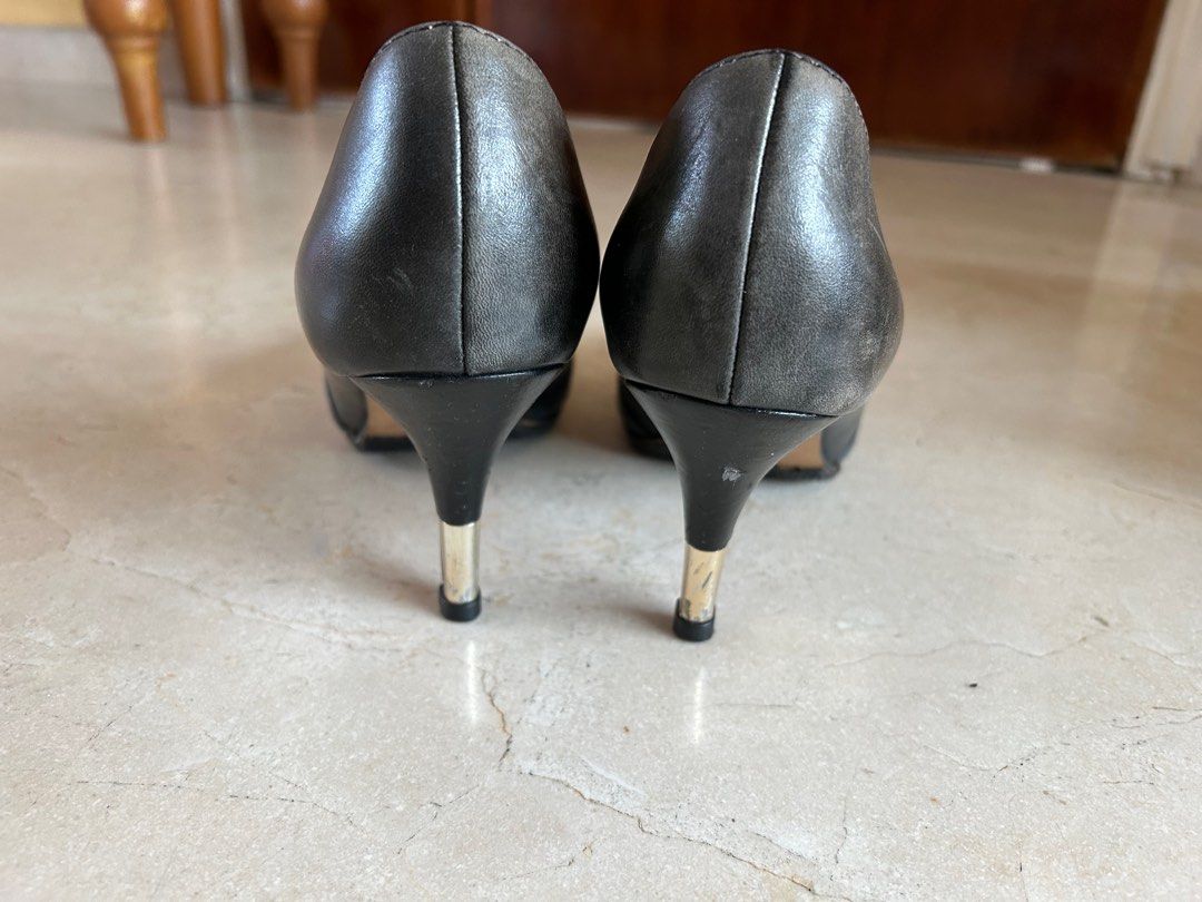 Aldo Crixia -97 Black Leather heels | eBay