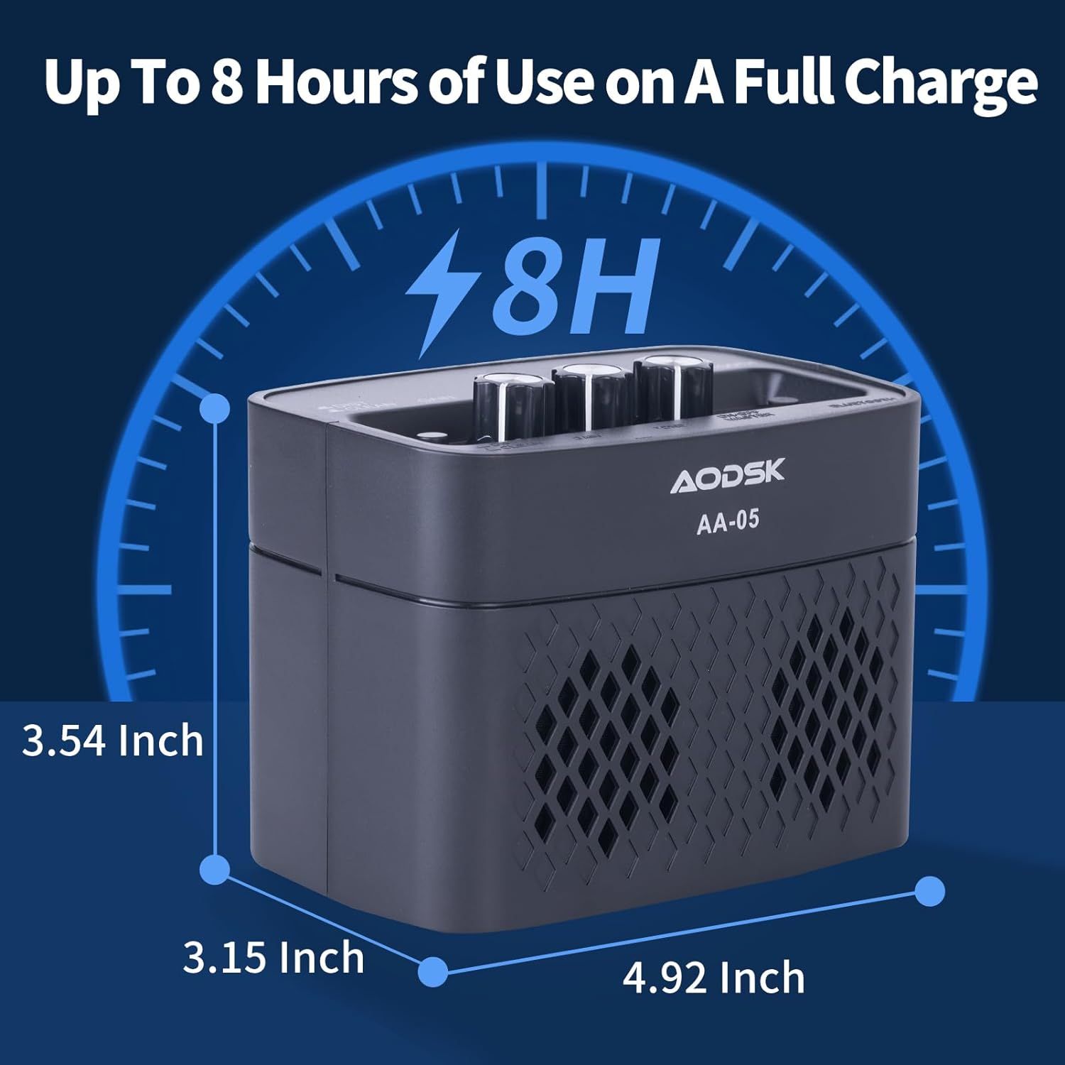 AODSK Mini Guitar Amp,Electric Guitar Amplifier,Recording 5W