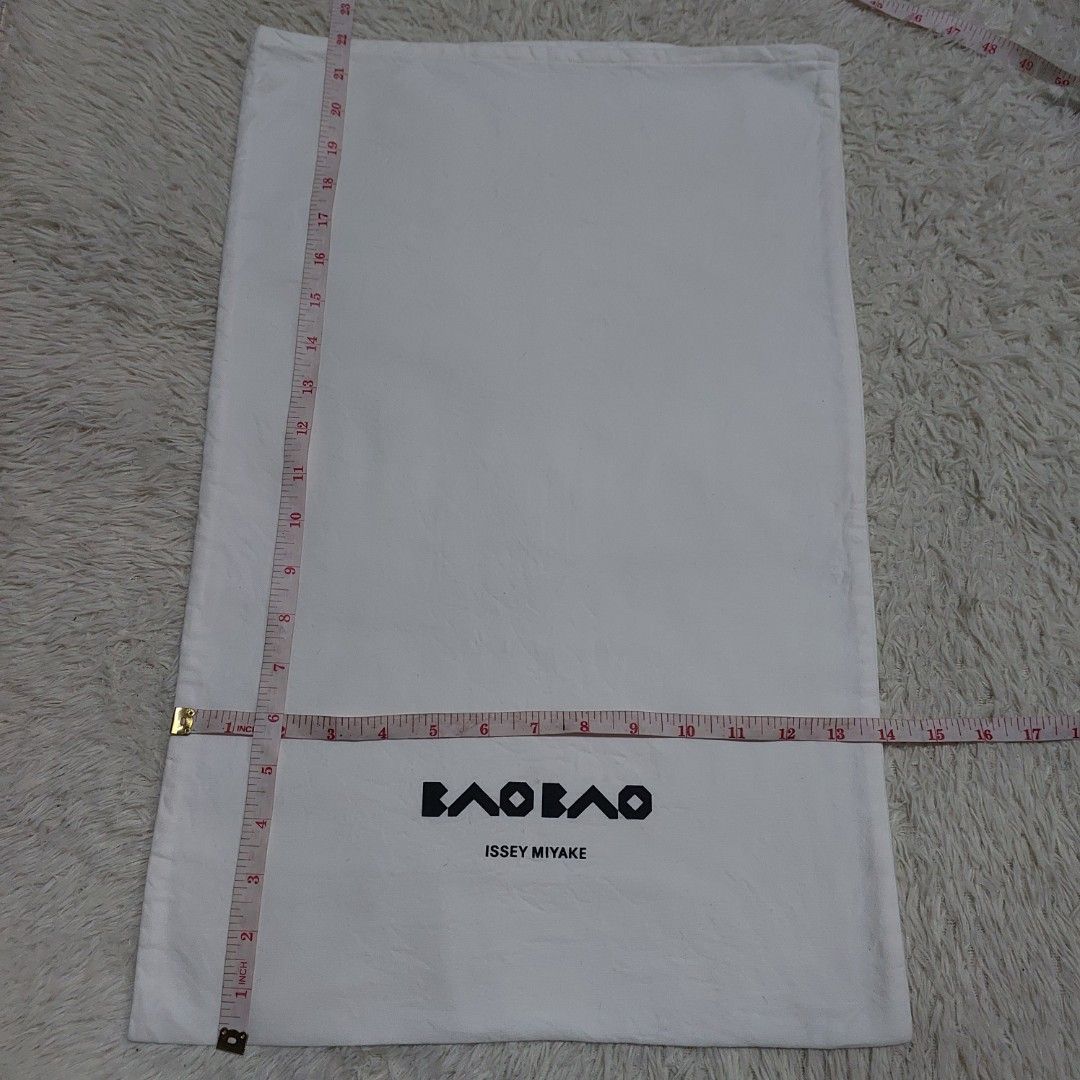 Authentic BaoBao dust bag 22x14 inches (Category: Luxury Bags & Wallets) located in Manila. Submitted by jfluxury.co (Listing ID 1274200086, Image 3). Description: excellent condition no flaws bought in Japan 🇯🇵 💯% Authentic. 😊 Money back guarantee. 😊 Clean and ready to use na po.