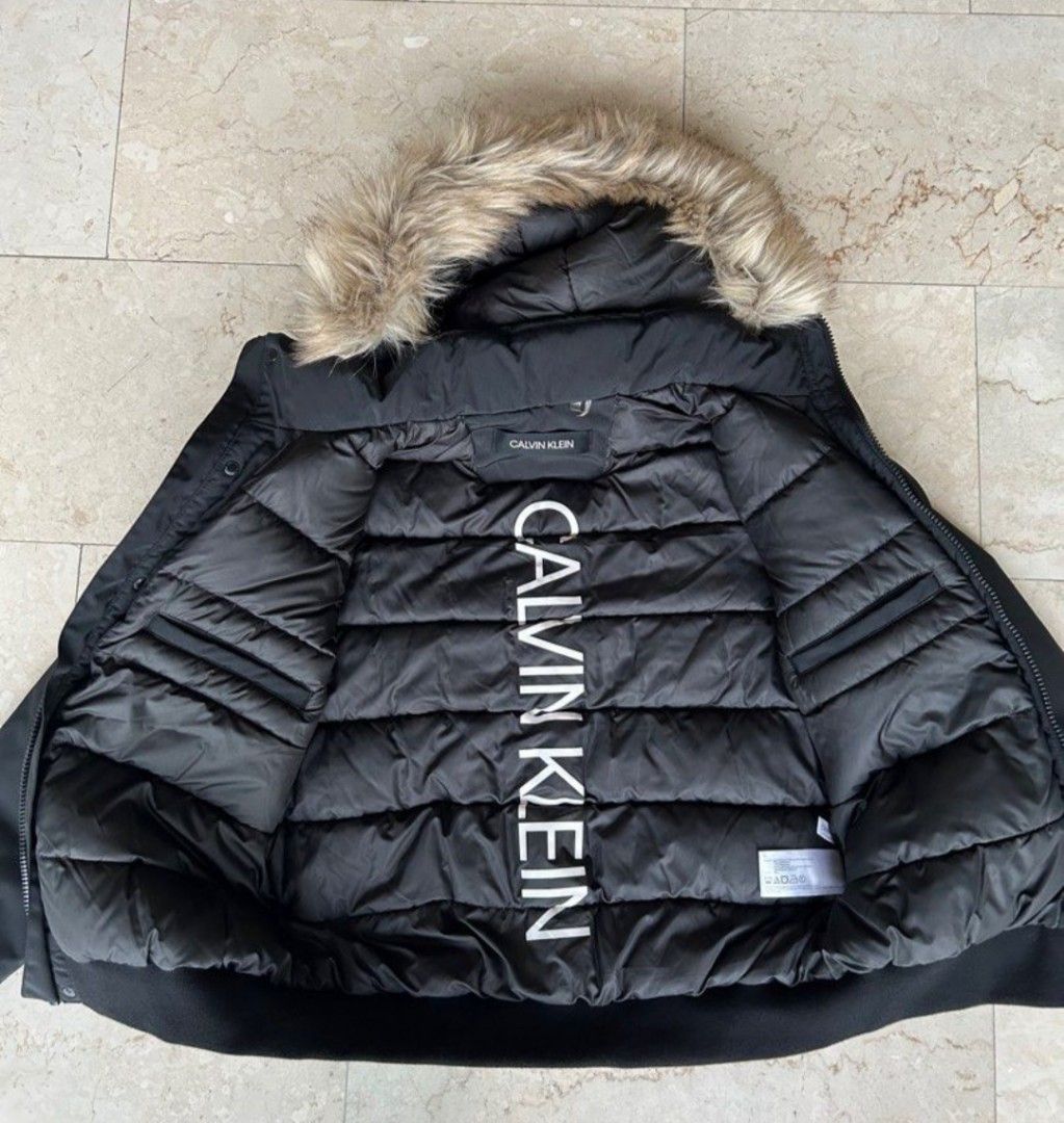 Calvin Klein Modern Fit Hooded Stretch Jacket | All Sale| Men's Wearhouse