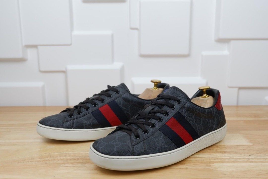 Gg supreme clearance sneaker black