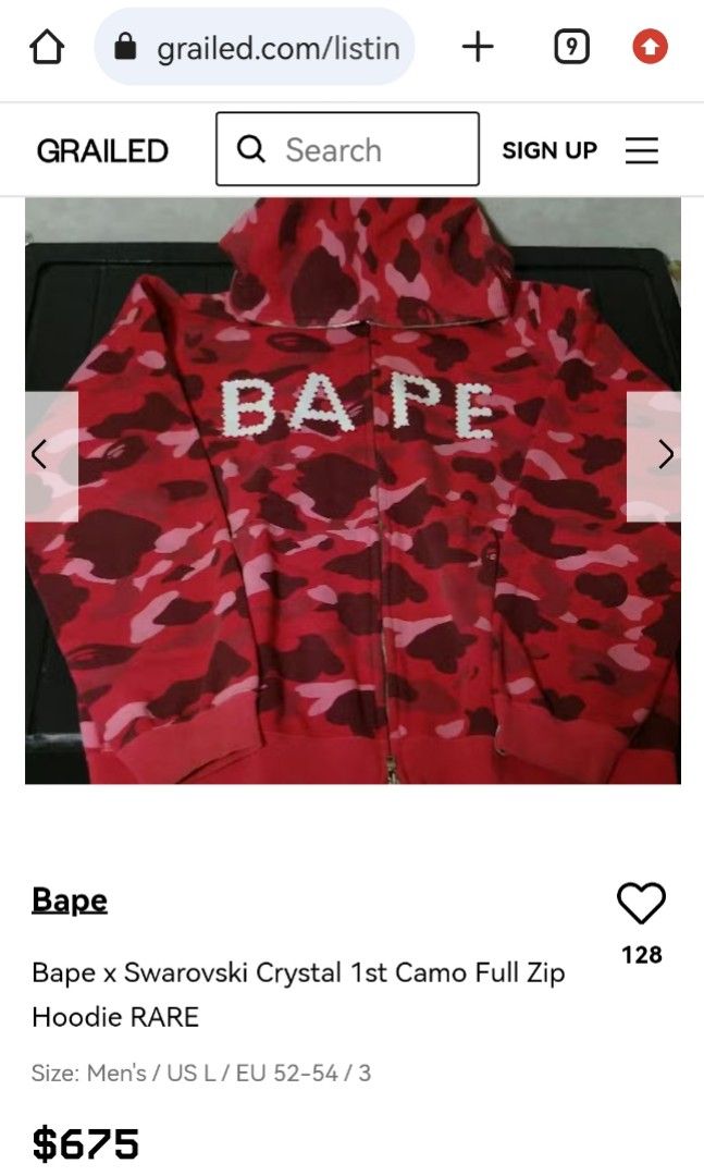 Bape crystal hoodie shop