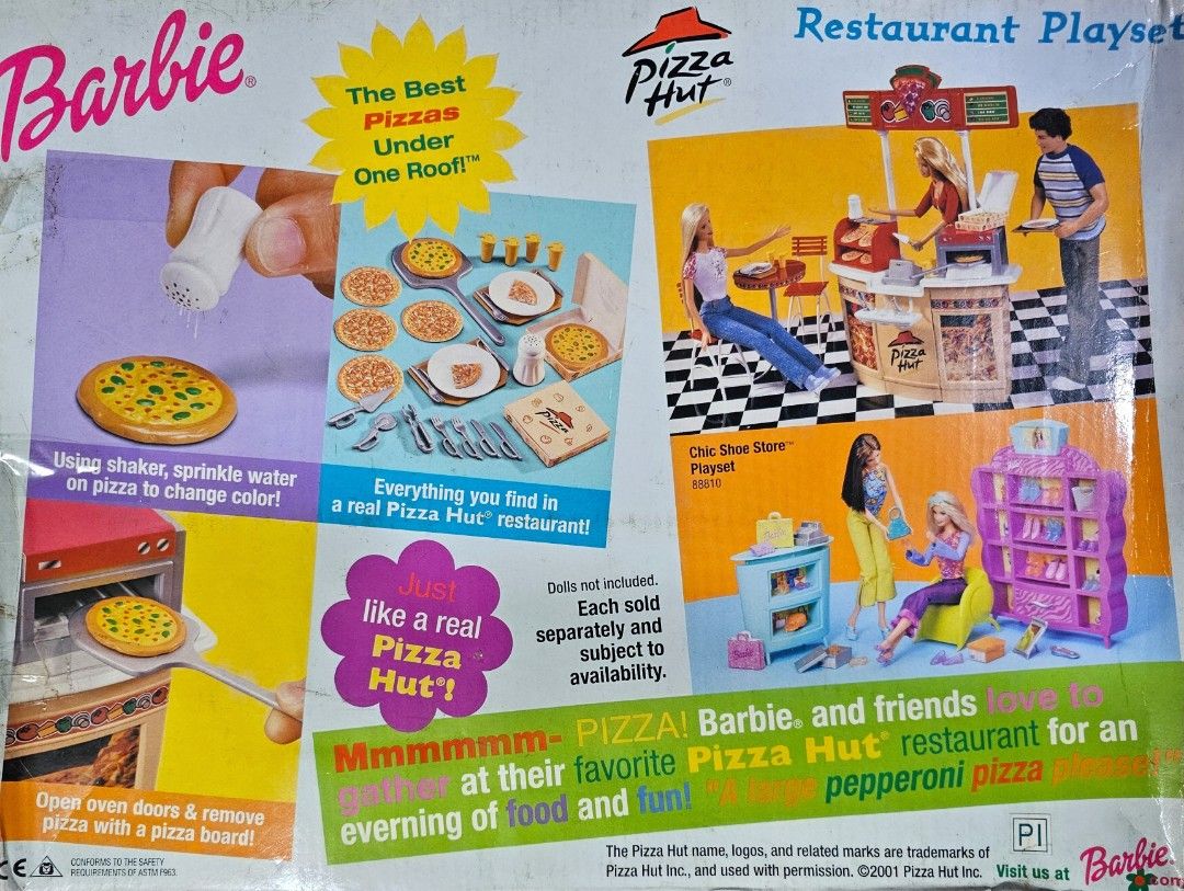 Barbie pizza hut restaurant playset clearance