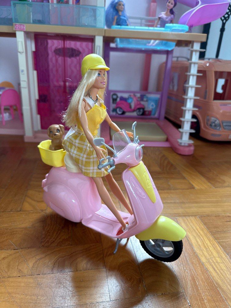 Barbie moped and puppy outlet