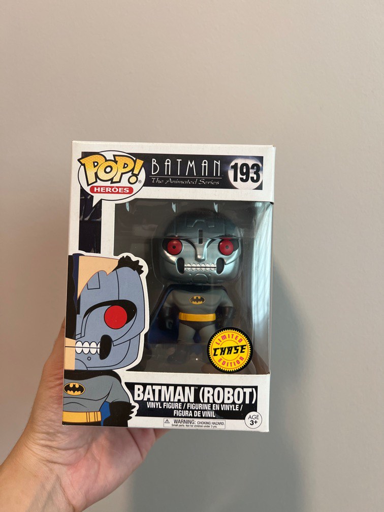 Batman Chase Edition (Robot) – Funko POP! Heroes Da Batman The Animated Series Con Protezione P.E.T. Inclusa