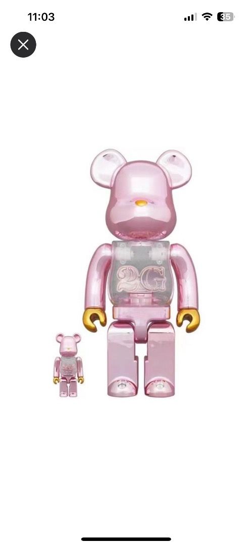 BE@RBRICK 2G PINK GOLD CHROME 1000％ BE@RBRICK 2G PINK GOLD CHROME 1000％（Bearbrick 400% 100% 2G