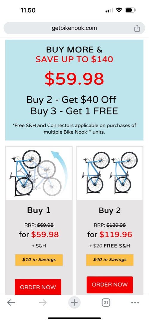 Bike best sale nook coupon