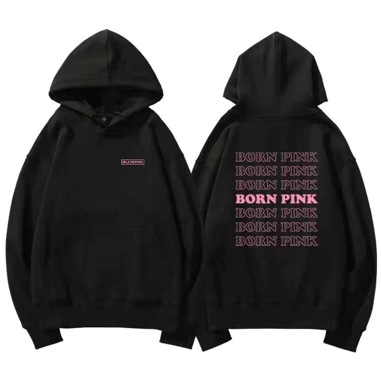 Black Pink Born Pink Merchandise Hoodie Men s Fashion Tops