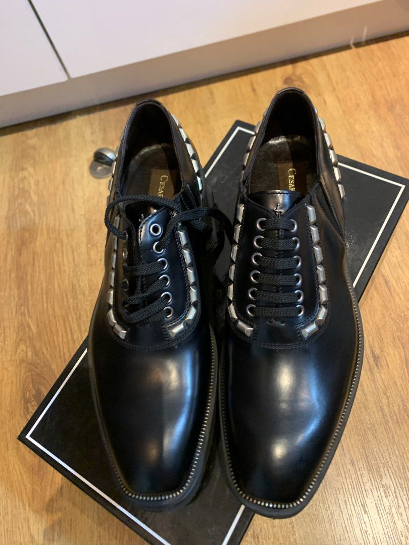 Cesare Paciotti Black Shoes Men s Fashion Footwear Dress Shoes
