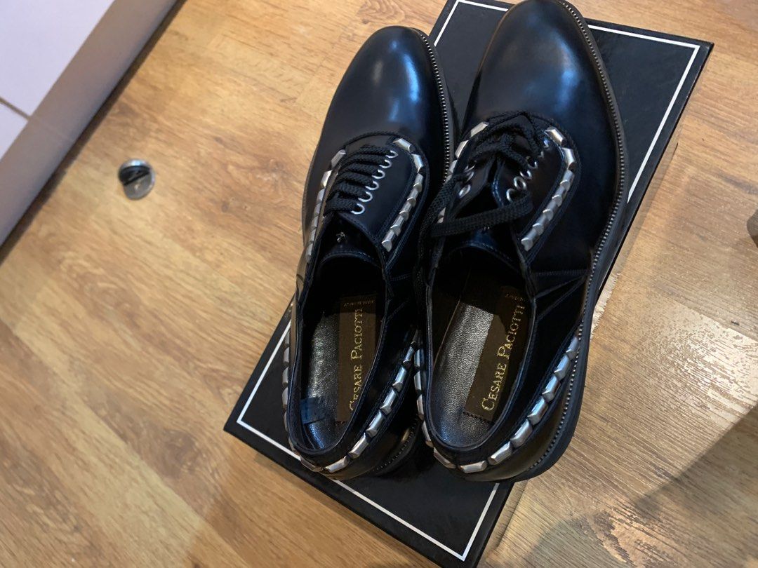 Cesare Paciotti Black Shoes Men s Fashion Footwear Dress Shoes