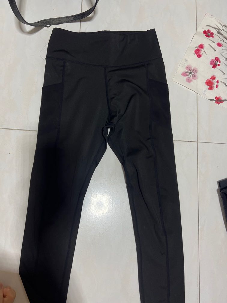 Side Mesh 7/8 Leggings Clothing in Black - Get great deals at JustFab