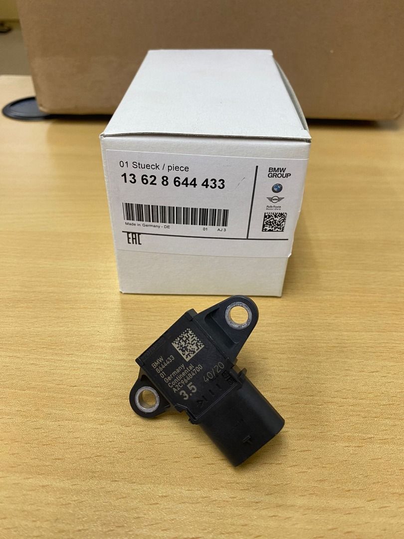 BMW Original Genuine N54 N55 3.5 Bar TMAP Pressure Sensor (F8X F9X F85/86 G30 G14/15/16 G05/06/07) (Category: Accessories) located in Singapore. Submitted by ValentinoRossi4646 (Listing ID 1274361254, Image 1). Description: Brand new in box. Part Number: 13628644433 Use this to raise the factory limited TMAP sensor from 1.5bar to 2.5bar. N54 & N55 suitable for use with JB4, MHD, BM3 etc. Able to hit almost 2bar on MHD alone. You will need a boost