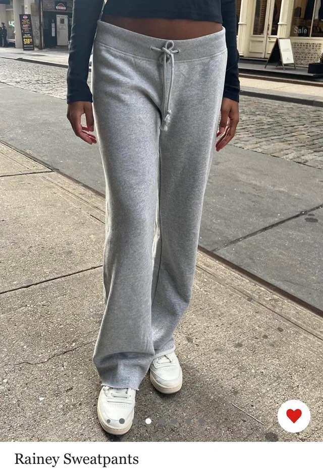 Brandy top grey sweatpants