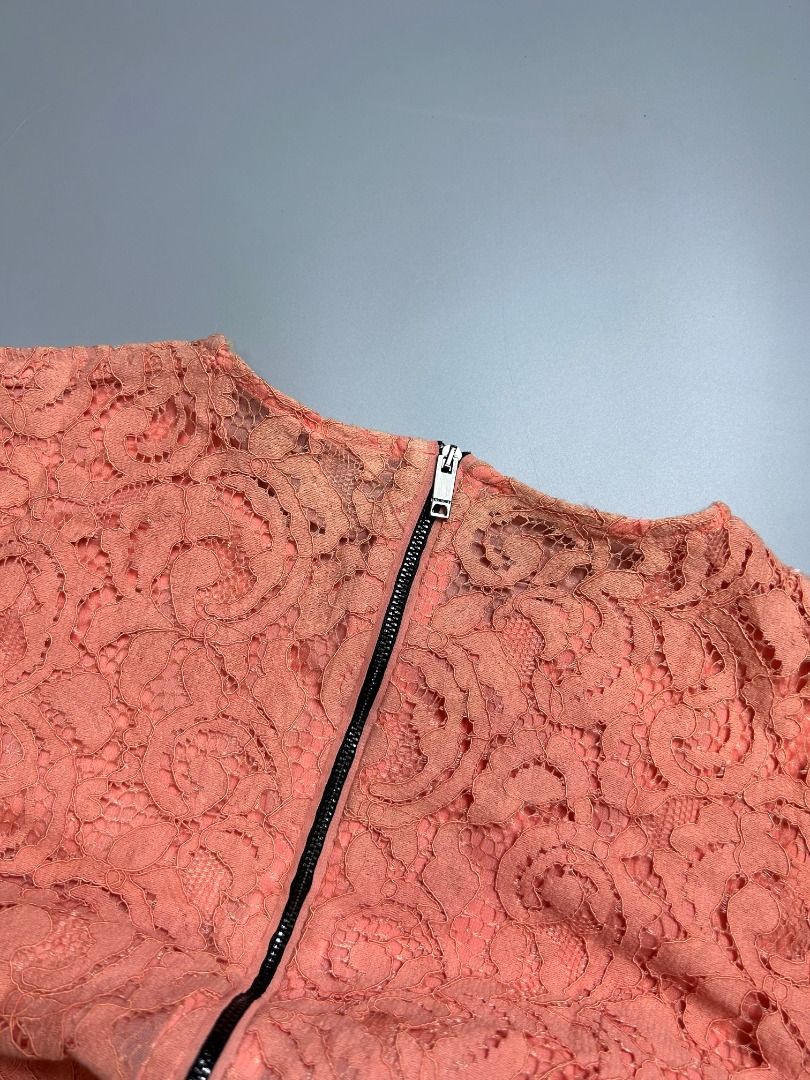 Burberry coral lace top dress