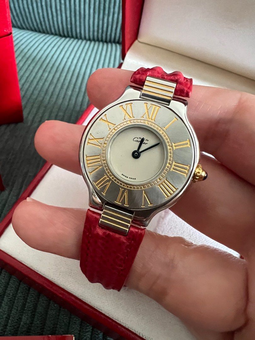 Cartier hotsell watch red