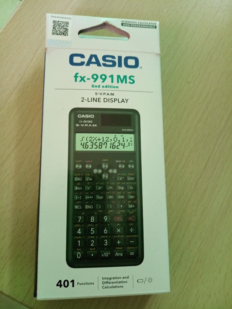 Casio fx 991MS 2nd Edition Mobile Phones Gadgets Other Gadgets on Carousell