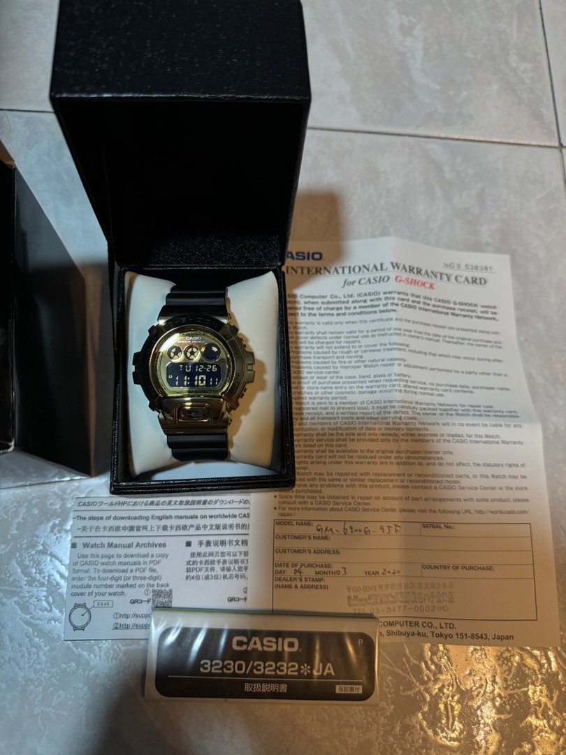 Casio G Shock GM 6900G 95F Men s Fashion Watches Accessories