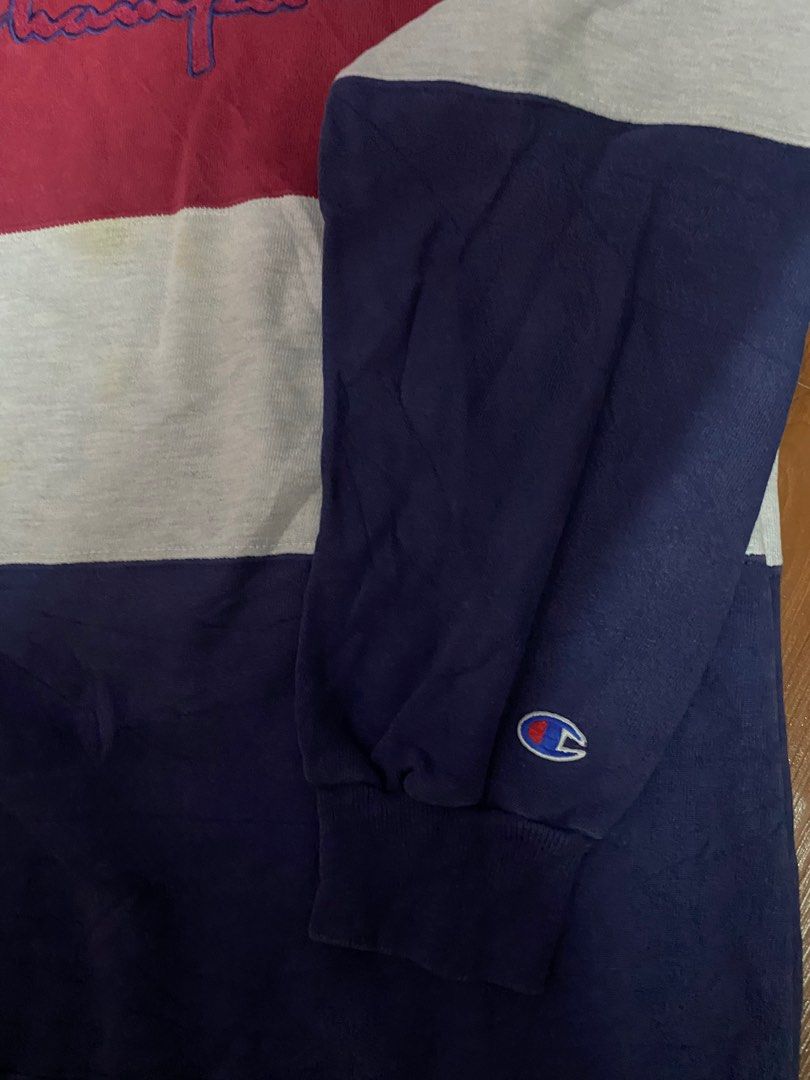 Champion Stripe Sweatshirt Vintage Vtg
