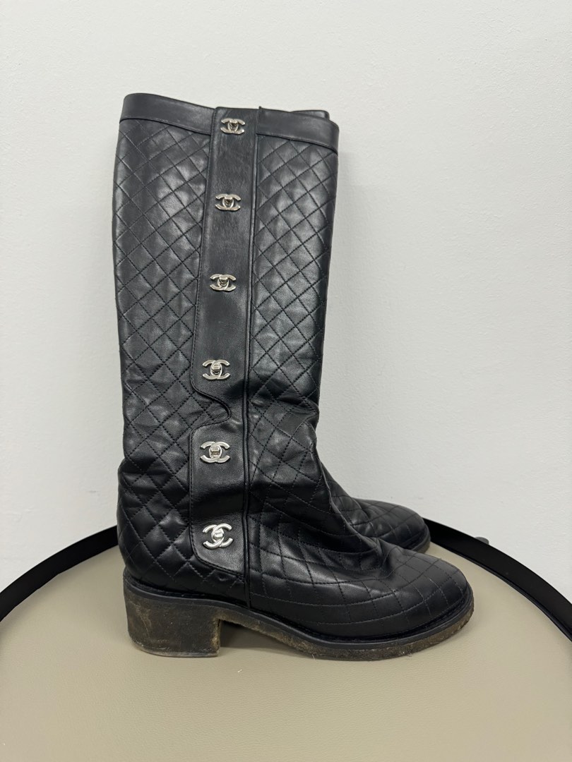 Chanel turnlock boots online
