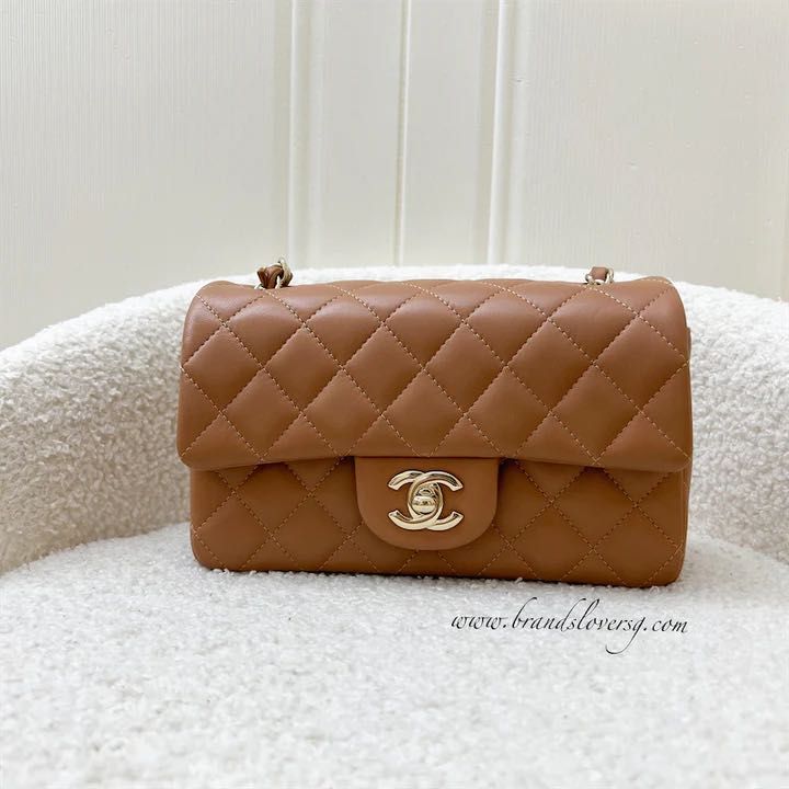 HOT Chanel Classic Flap Bag Chanel 21p Caramel Chanel 21p