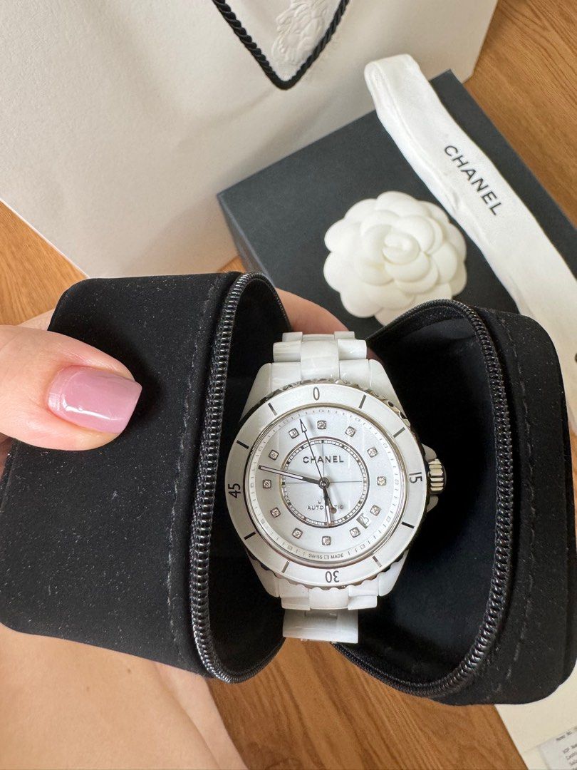 Chanel j12 watch white hot sale