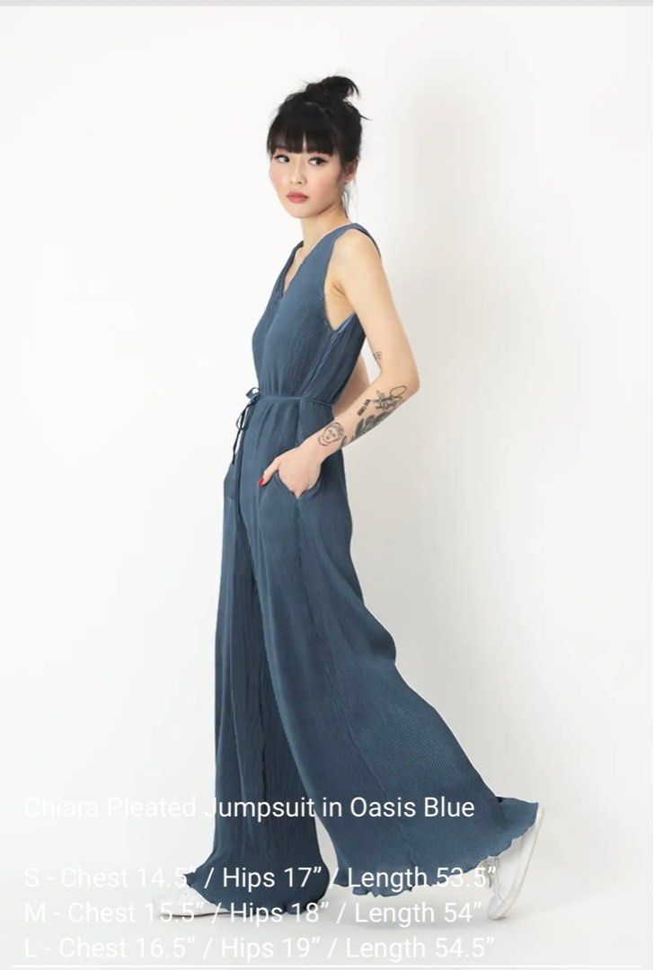 Oasis blue jumpsuit outlet