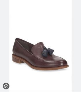 Clarks Taylor Spring Burgundy Leather Loafers