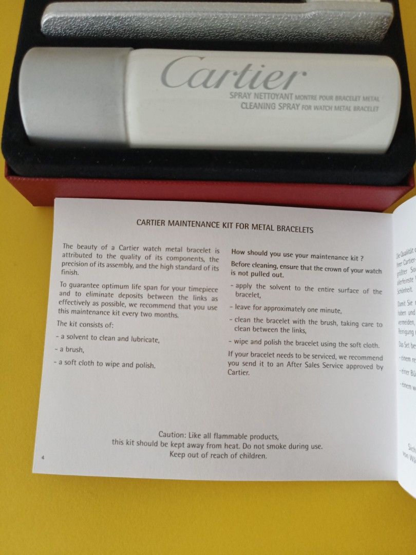 Cartier watch cleaning new arrivals