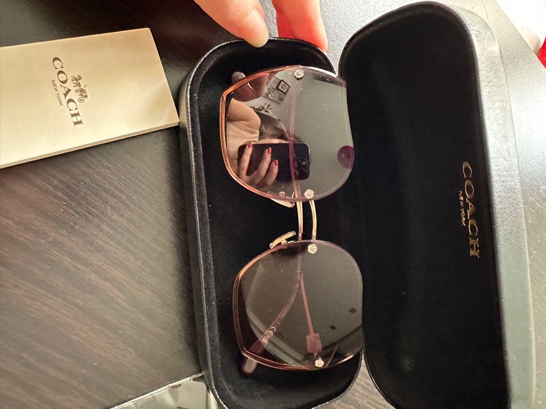 Coach sale rimless sunglasses