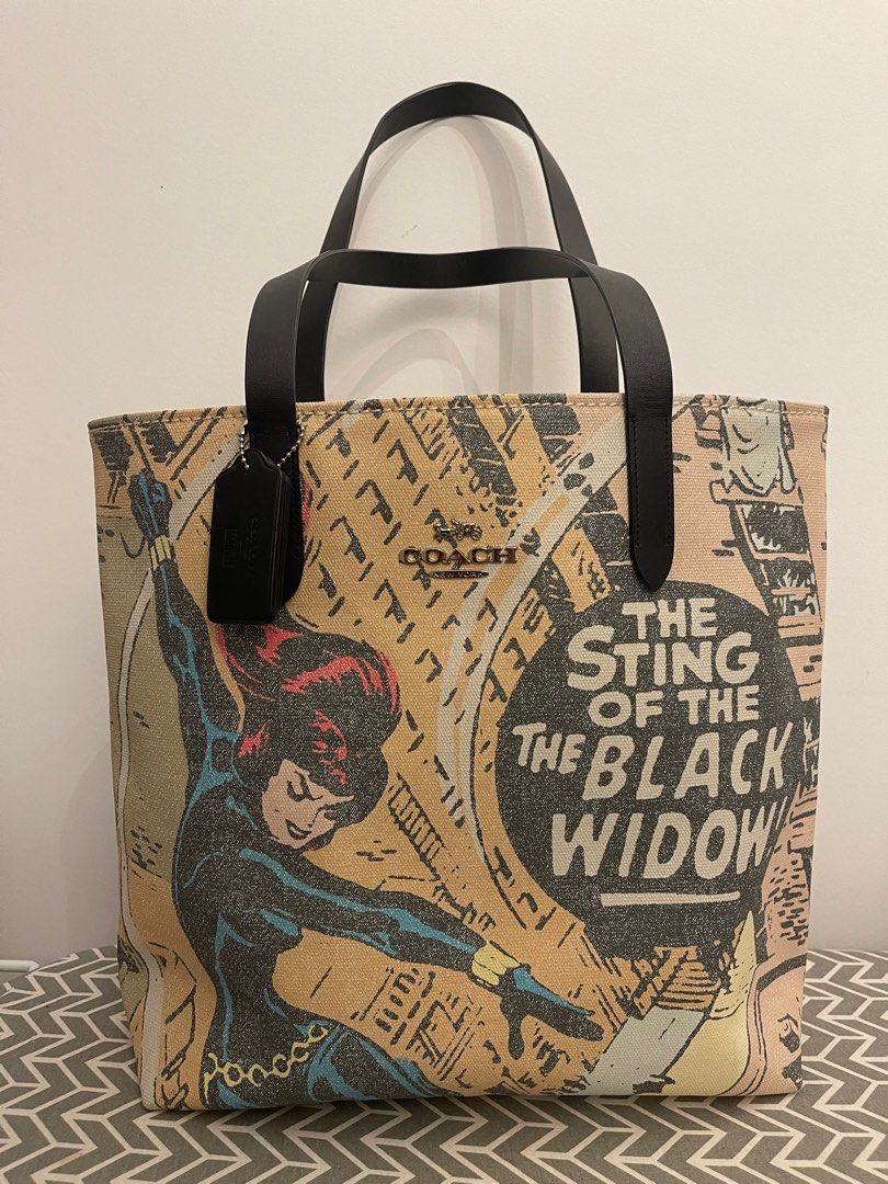 Coach black widow tote online
