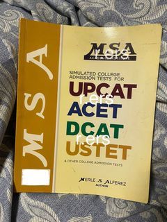 COLLEGE ENTRANCE REVIEWER UPCAT ACET DCAT USTET MSA  College Admission Test