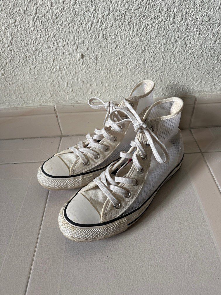 Converse see thru high top top