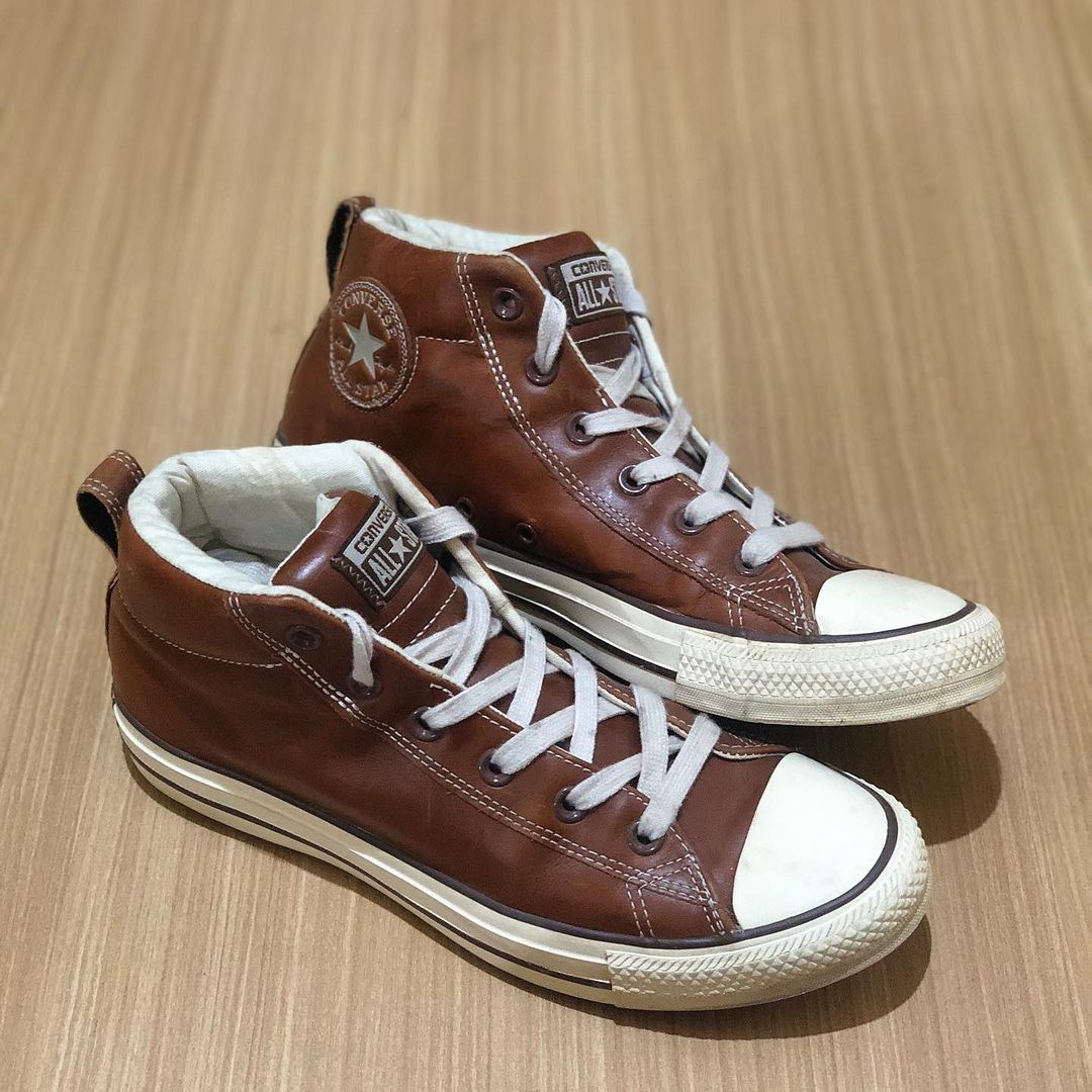 Converse Ct Mid Street Leather Brown