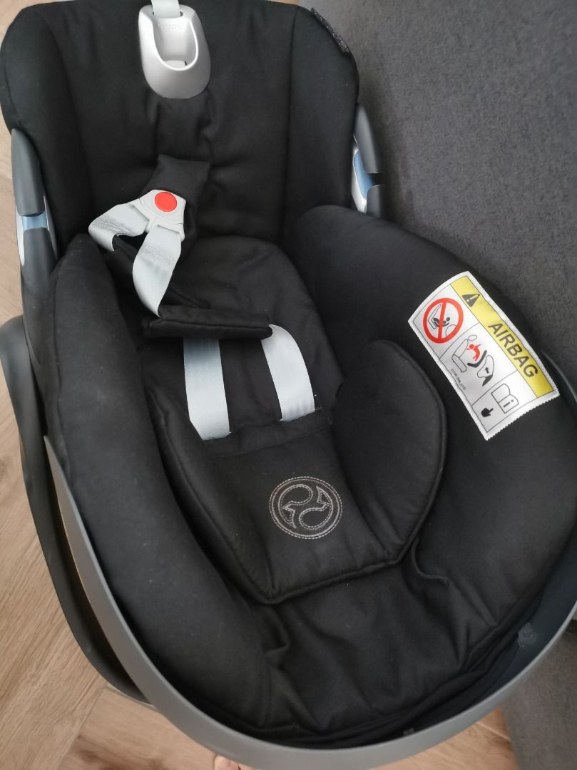 Cybex Cloud Z i-Size Plus Infant Car Seat (Deep Black), Babies