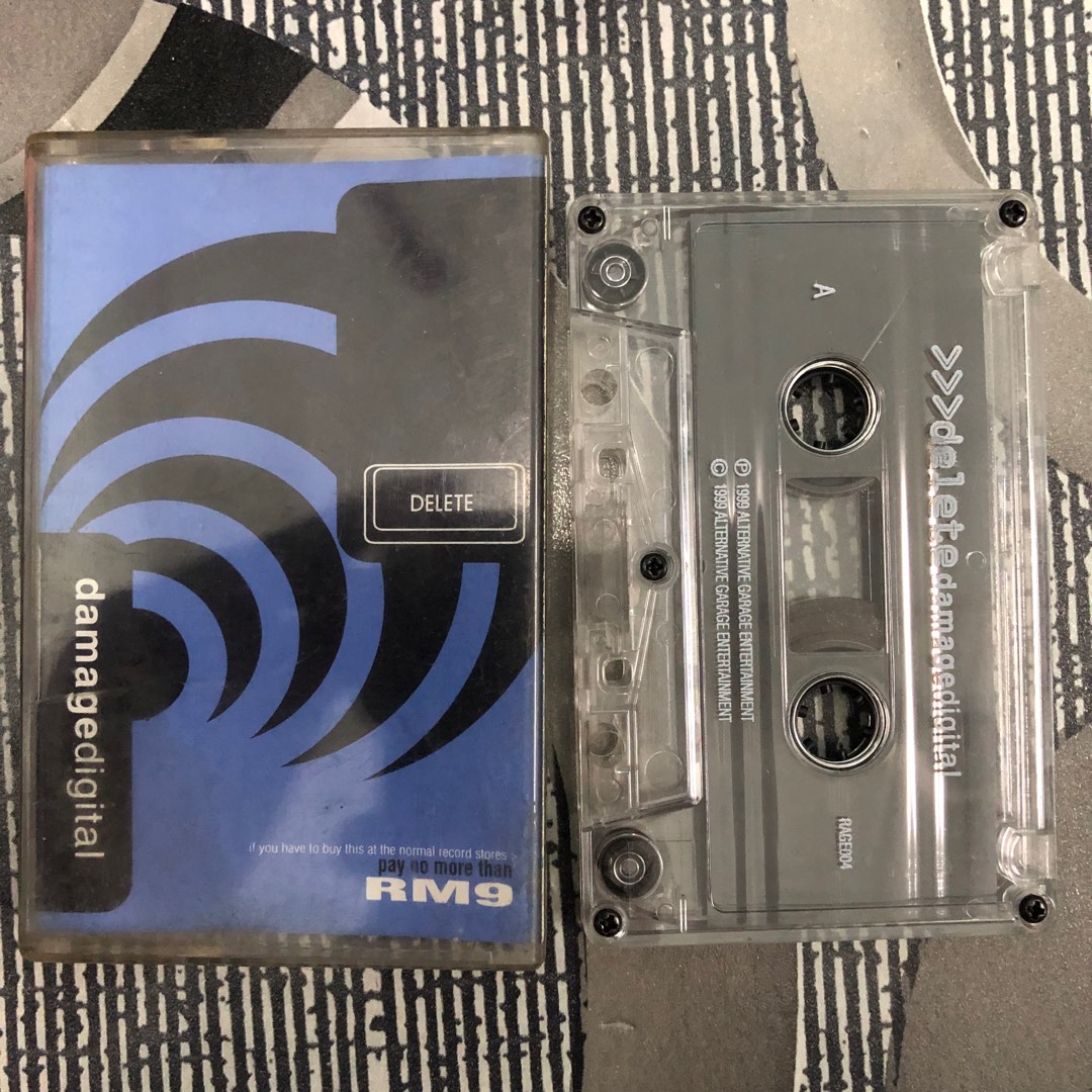 Damage Digital Delete Cassette tape Kaset Grindcore, Hobbies & Toys