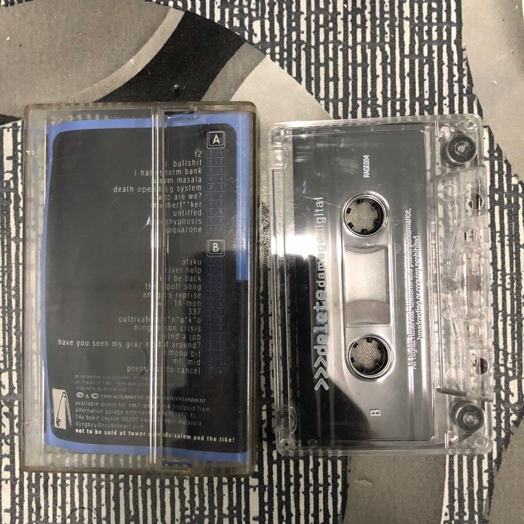 Damage Digital Delete Cassette tape Kaset Grindcore, Hobbies & Toys