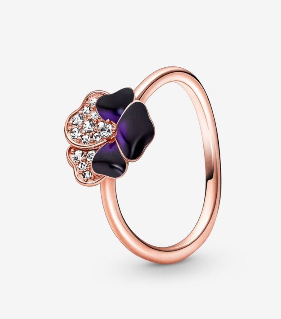 Purple flower ring outlet
