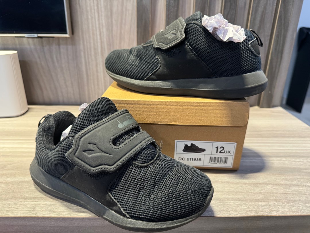 Diadora black school shoes hotsell