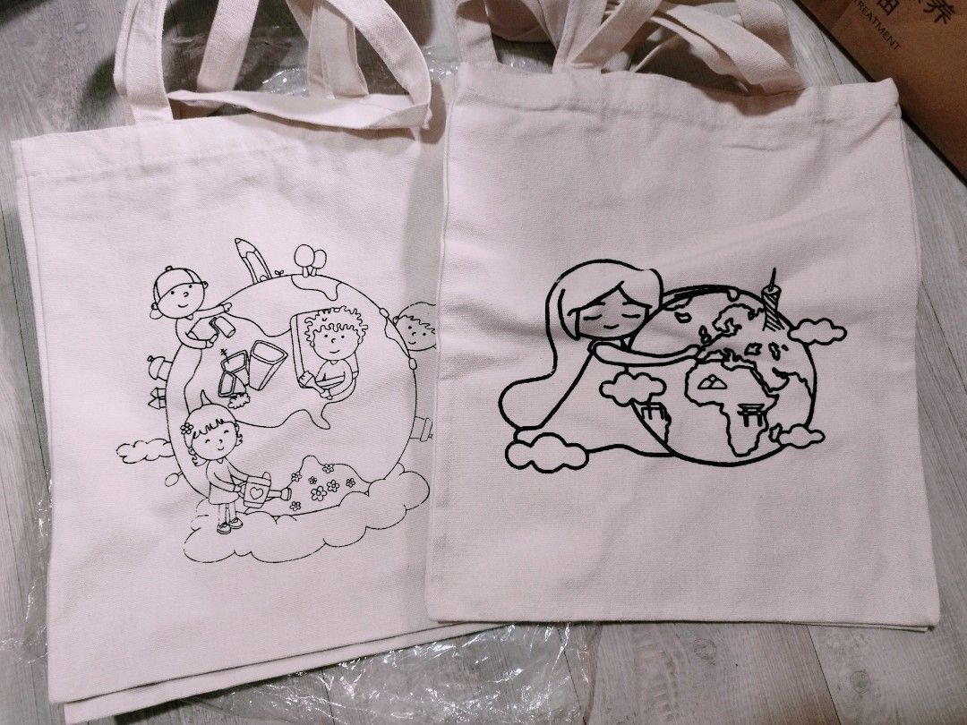 DIY Canvas Tote Bag Hobbies Toys Stationery Craft Handmade